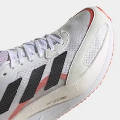 Adidas | Men's Adizero Boston 10 Running Shoes - Footwear White 17 Adidas | Men's Adizero Boston 10 Running Shoes - Footwear White -Stride Shop FY4079 M adidas adizeroboston10 upper