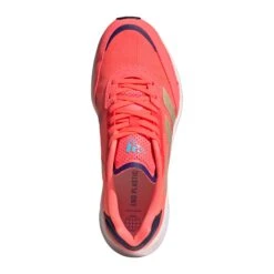 Adidas | Women's Adizero Boston 10 Running Shoes - Turbo -Stride Shop GY0905 W Adidas AdizeroBoston10RunningShoes topview