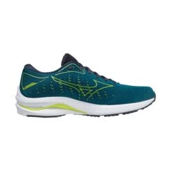 Mizuno | Men's Wave Rider 25 Running Shoes - Harbour Blue 10 Mizuno | Men's Wave Rider 25 Running Shoes - Harbour Blue -Stride Shop J1GC210382 M Mizuno Waveride25 Side