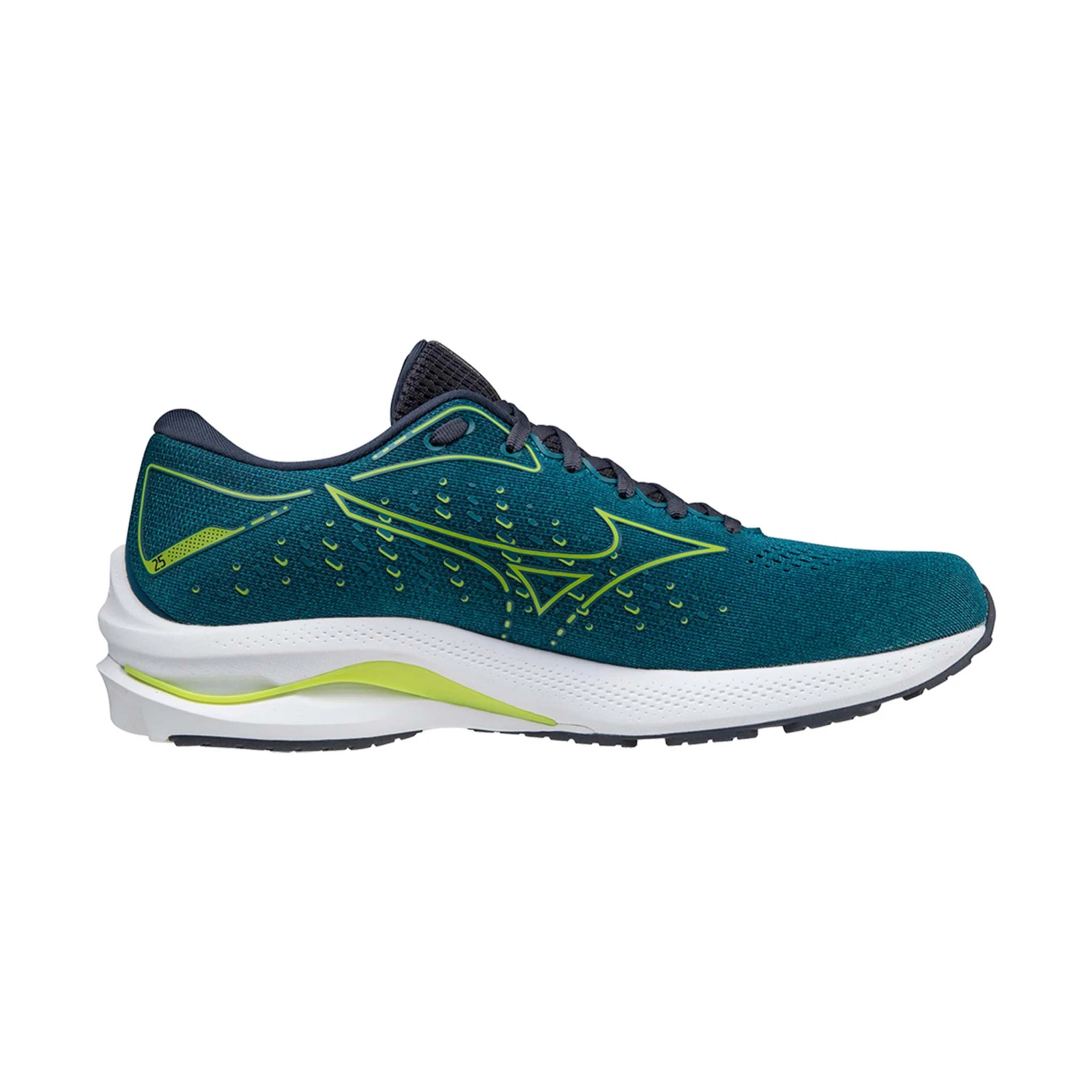 Mizuno | Men's Wave Rider 25 Running Shoes - Harbour Blue 5 Mizuno | Men's Wave Rider 25 Running Shoes - Harbour Blue - Image 3