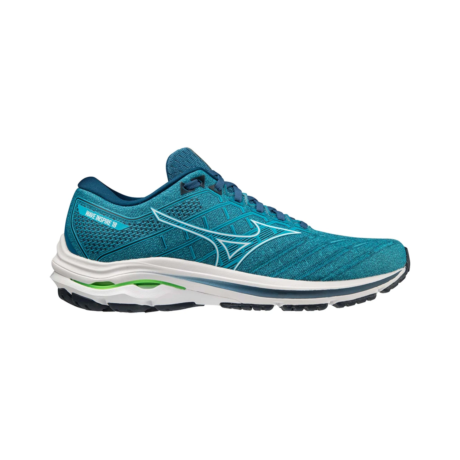 Mizuno | Men's Wave Inspire 18 Running Shoes - Algiers Blue 3 Mizuno | Men's Wave Inspire 18 Running Shoes - Algiers Blue