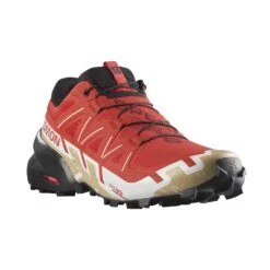 Salomon | Men's Speedcross 6 Running Shoes - Fiery Red -Stride Shop L41738200 M Salomon Speedcross6 frontside