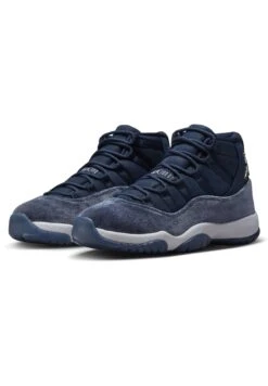 Wmns Air Jordan 11 Retro - High-Top Trainers - Midnight Navymtlc Slvr White -Stride Shop a469f707a64c43aba3e1babe9ec45930