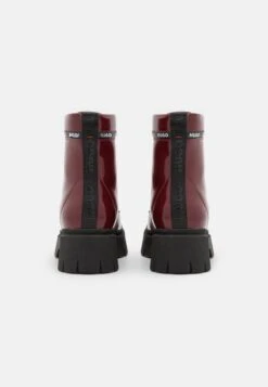 Hugo Kris Lace Bootie - Platform Ankle Boots - Dark Red -Stride Shop a7d788a8a4514795a4c2fb1d8122e4cc