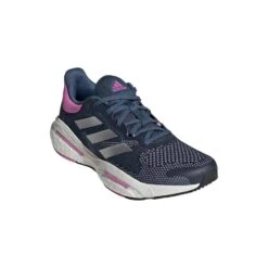 Adidas | Women's Solar Glide 5 Running Shoes - Wonder Steel -Stride Shop adidas GX6721 6 SolarGlide5W FrontLateralTopView