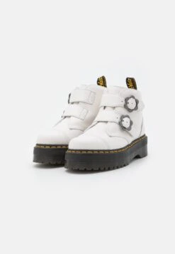 Dr. Martens Devon Flwr - Platform Ankle Boots - White Milled 10 Dr. Martens Devon Flwr - Platform Ankle Boots - White Milled -Stride Shop b0bfdfc833664645aa920eb9e01c97a0