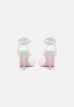 Call It Spring Vegan Flutterby - High Heeled Sandals - Silver -Stride Shop b20233a86bf44904a6f035de31f2f448