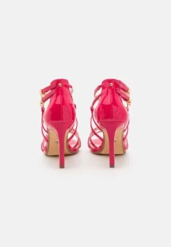 Buffalo Blair Cage Vegan - High Heeled Sandals - Berry -Stride Shop b3d7969342854920a9becaaa8c2f3157