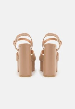 High Heeled Sandals - Nude -Stride Shop bf01ece7b6ca49f9b9a9641f07289f50