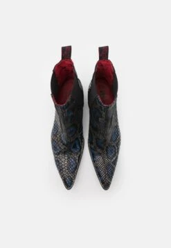 Sylvian New Chelsea Unisex - Cowboy/Biker Ankle Boot - Black Navy/Silver -Stride Shop d05fb1bc3d274168ab6a6419c1f246b4