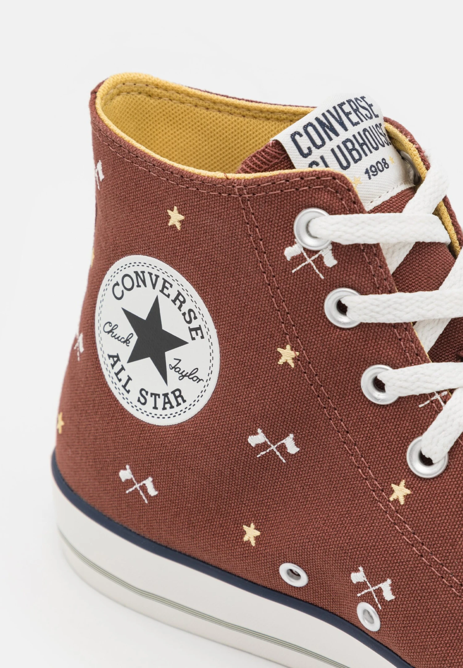 Converse Chuck Taylor All Star Unisex - High-Top Trainers - Red Oak/Egret/Trailhead Gold 8 Converse Chuck Taylor All Star Unisex - High-Top Trainers - Red Oak/Egret/Trailhead Gold - Image 6