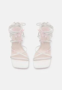 Call It Spring Vegan Flutterby - High Heeled Sandals - Silver -Stride Shop d1aa201dcff8475f8d240cc1d7f5c1e1