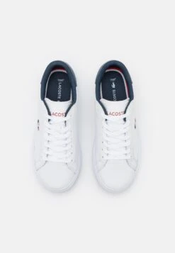 Lacoste Powercourt- Trainers - White/Navy/Red -Stride Shop d3f9eac3971f448a946a729f0ae6baf5