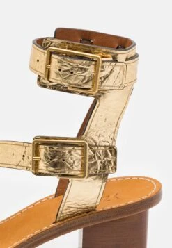 Zadig & Voltaire Cecilia Caprese- Ankle Cuff Sandals - Gold -Stride Shop dda1c4cbbbc34f4a8a144a174d80e6b1
