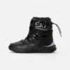 EA7 Emporio Armani Laces Unisex - Lace-Up Ankle Boots - Black -Stride Shop e1450ad985114589b1914a4d2a2fc61b