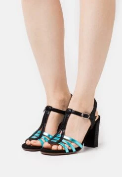 Chie Mihara Babi - High Heeled Sandals - Black/Citroen Sky