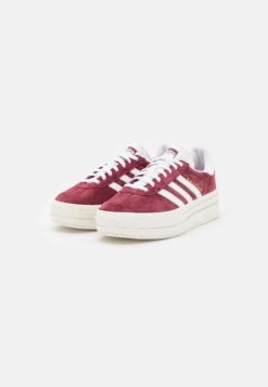 Adidas Originals Gazelle Bold- Trainers - Shadow Red/Footwear White/Core White -Stride Shop e4bf5727e0734443862a5355341c7d71