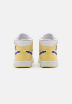 Air Jordan 1 Mid - High-Top Trainers - Lemon Wash/Lapis White -Stride Shop e5736fa647ea4012bf184bafbea50b8b