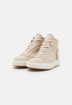Paul Green High-Top Trainers - Biscuit/Taupe -Stride Shop e91a94981cb1418ea0127990b98c1cf8