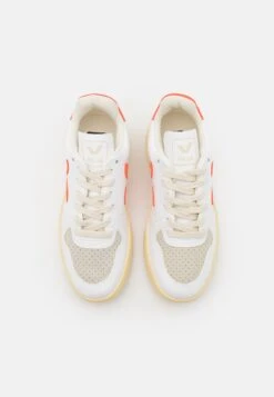 Veja V-10 - Trainers - White/Orange -Stride Shop ebfc6e4ce6a54da0abfed2df2b6fe7ad