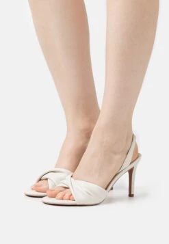 Anna Field Leather- High Heeled Sandals - White