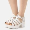 KOI FOOTWEAR Sii Strappy Sandals - Platform Sandals - White -Stride Shop f2fc87d9e96b4838adbfd349cd1a2d17