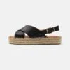 ALOHAS Crossed - Espadrilles - Black -Stride Shop f8d33cc71e4c4ecda7e9f360bf1e55ee