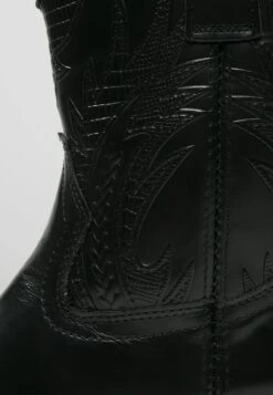 Cowboy/Biker Ankle Boot - Black -Stride Shop fc02a322ae684cbfa115c35cd81ccba1