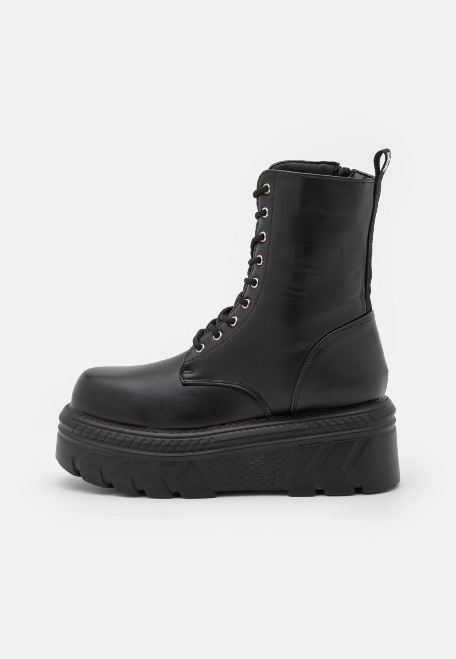 KOI FOOTWEAR Talwar Chunky Stomper Boots - Platform Ankle Boots - Black 4 KOI FOOTWEAR Talwar Chunky Stomper Boots - Platform Ankle Boots - Black - Image 2